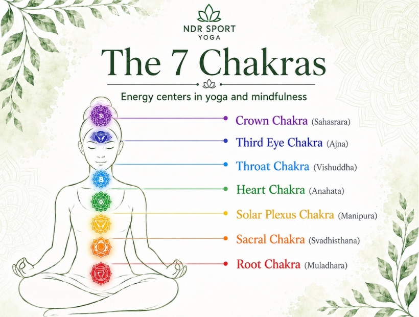 Chakra Yoga T-Shirt Collection is inspired by the seven chakras